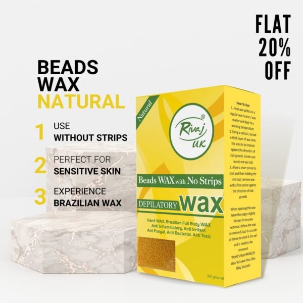 Rivaj UK Beads Wax Natural 150gm