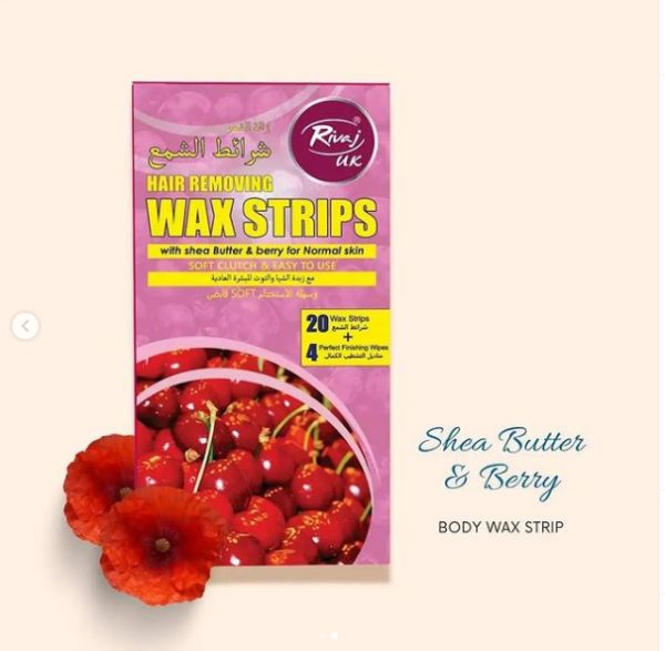 Rivaj UK Shea Butter & Berry Body Wax Strips - Image 2