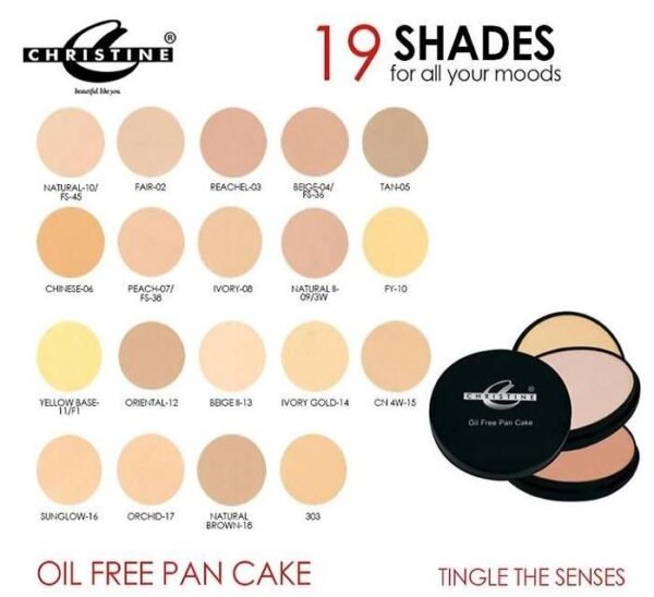 Christine Oil Free Pan Cake Make - Shade Tan-05 - Image 2