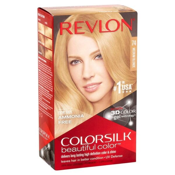 Revlons (Italy) 74 Medium Blonde 3D Hair Color