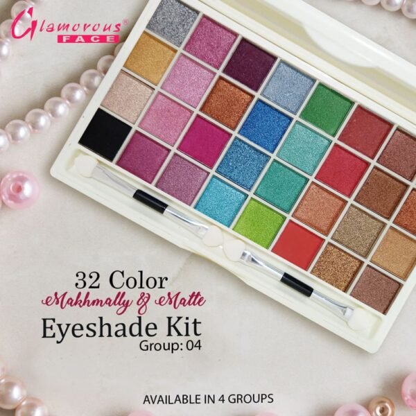 Glamorous Face 32 Color Makhmally Eye shade Kit - Group D