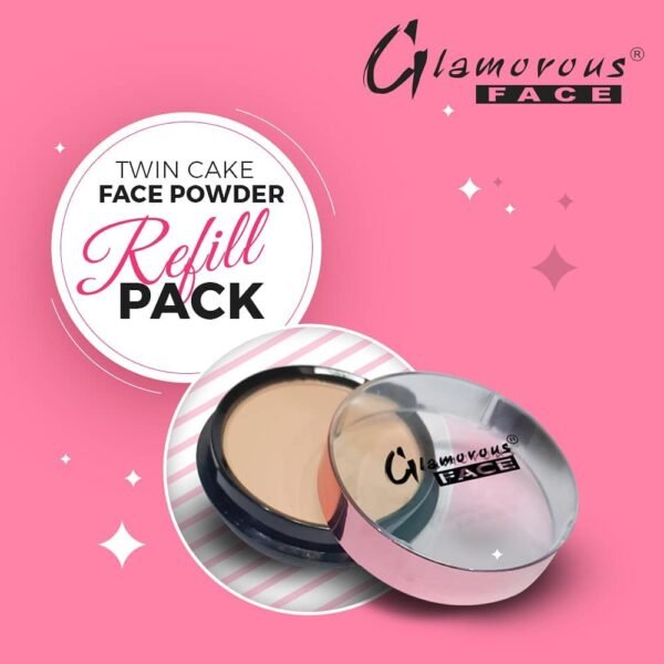 Glamorous Face Oil Free Refill Pack Face Powder - 6 Beautiful Shades