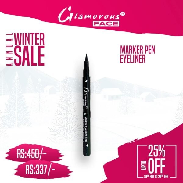 Glamorous Face Marker Pen Eyeliner (Black)
