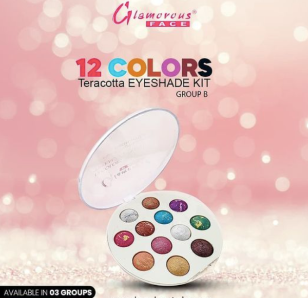 Glamorous Face 12 Color Tera Cotta Eyeshade Kit - Group B