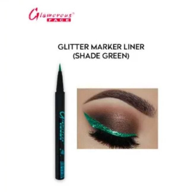 Glamorous Face New Glitter Marker Eyeliner – Shade Green