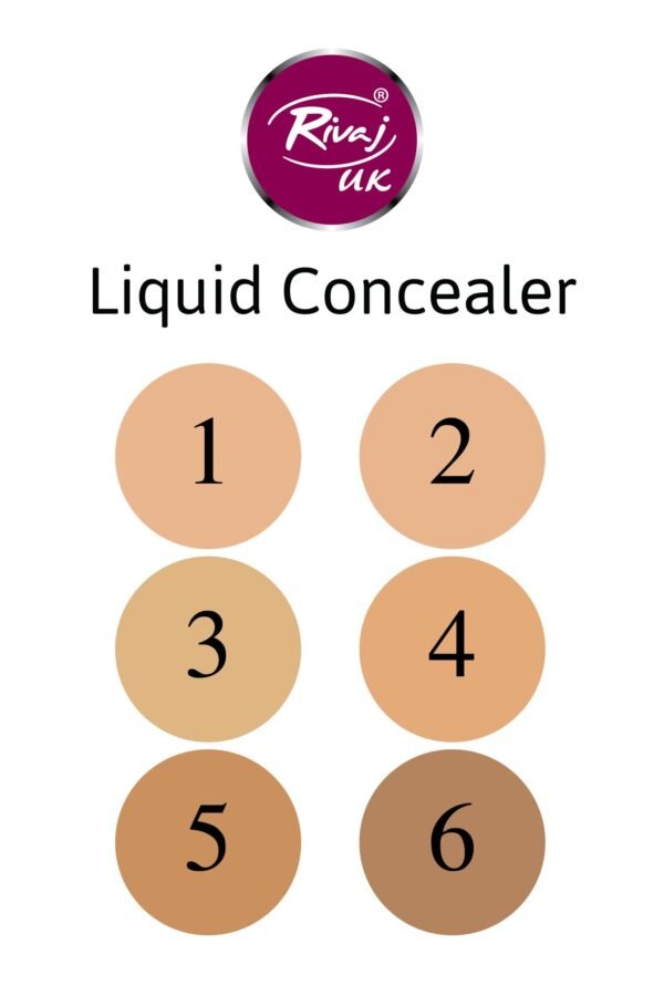 Rivaj UK Flawless Liquid Concealer - 6 Different Shades - Image 2
