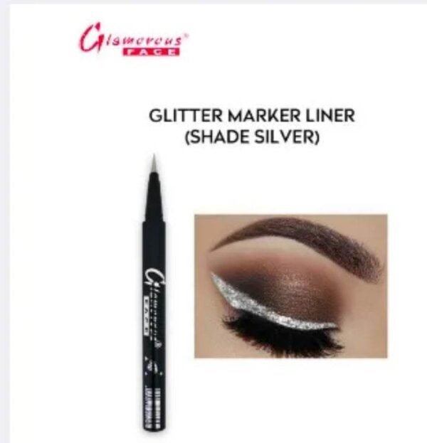 Glamorous Face New Glitter Marker Eyeliner – Shade Silver