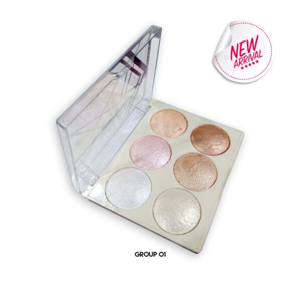 Color Institute 6 in 1 Highlighter + Blushon Kit - Group 01 - Image 2