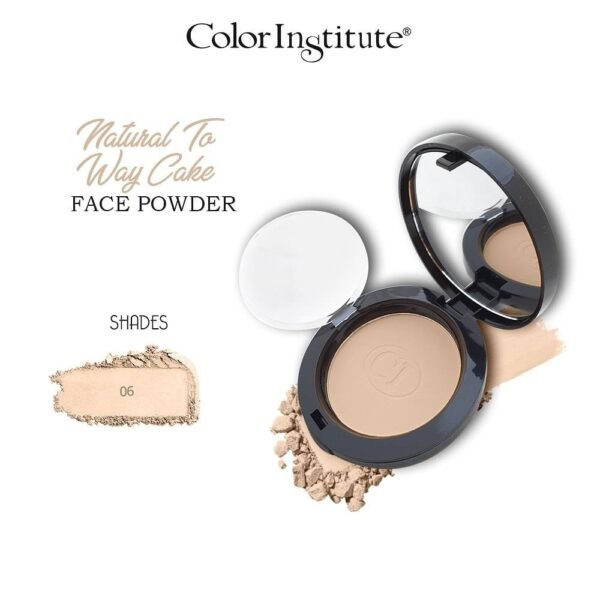 Color Institute Natural Two Way Cake Face Powder - Shade No 06