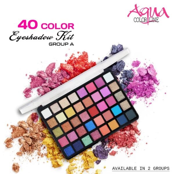 Aqua Color Line 40 Color Eyeshadow Palette - Group A