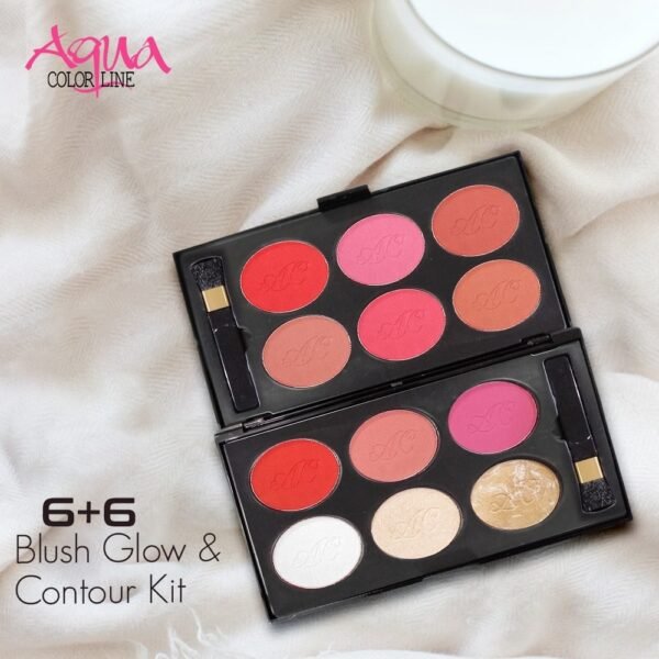 Aqua Color Line 6+6 Blushon Glow & Contour Kit