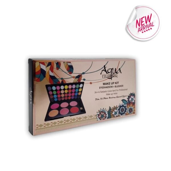 Aqua Color Line 36+6 Makhmali, Matte Touch Blush On and Eyeshadow Palette Kit - Image 2