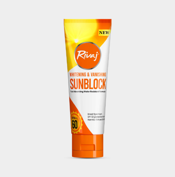 Rivaj UK Whitening and Vanishing Sunblock SPF60 - Image 3