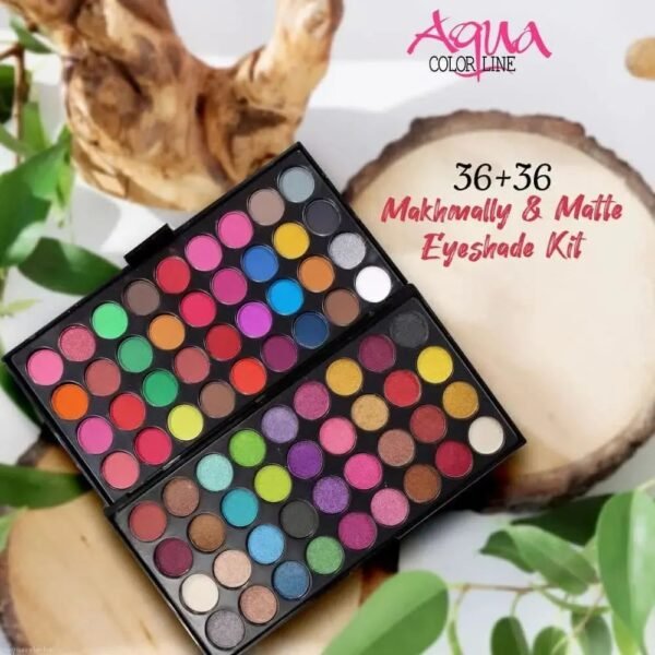 Aqua Color Line 36+36 Makhmali & Matte Touch Eyeshadow Palette Kit