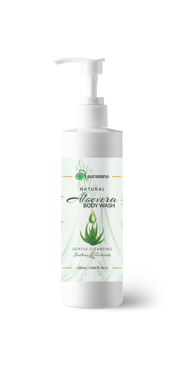 Auragano Gentle Cleansing Natural Aloe Vera Body Wash - 120ml