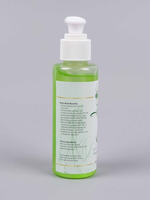 Auragano Gentle Cleansing Natural Aloe Vera Body Wash - 120ml - Image 3