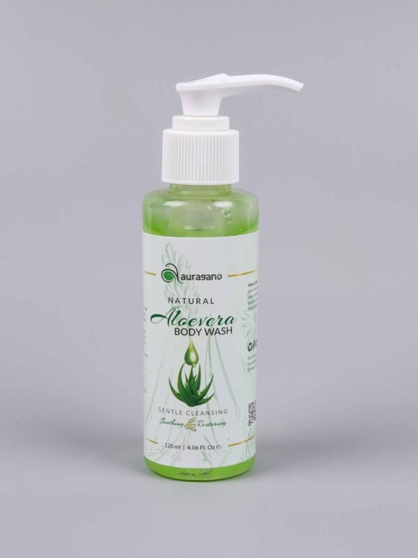 Auragano Gentle Cleansing Natural Aloe Vera Body Wash - 120ml - Image 2