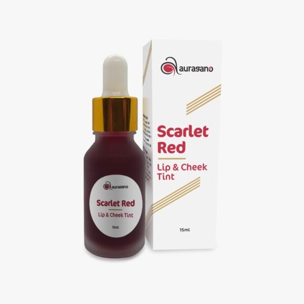 Auragano Scarlet Red Lip & Cheek Tint - 15ml - Image 2