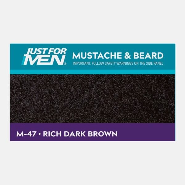 Just For Men - Mustache & Beard Color M-45 Dark Brown - Image 3