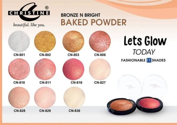 Christine Baked Powder - 11 Beautiful Shade - Image 2