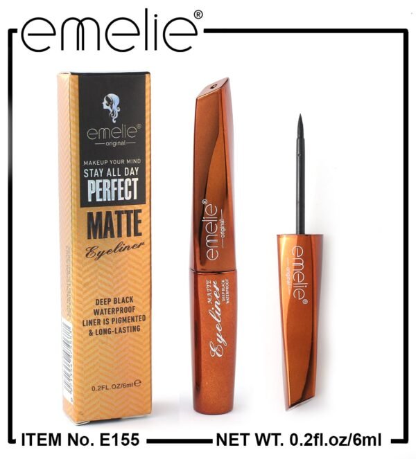 Emelie Rich Black Matte Eyeliner