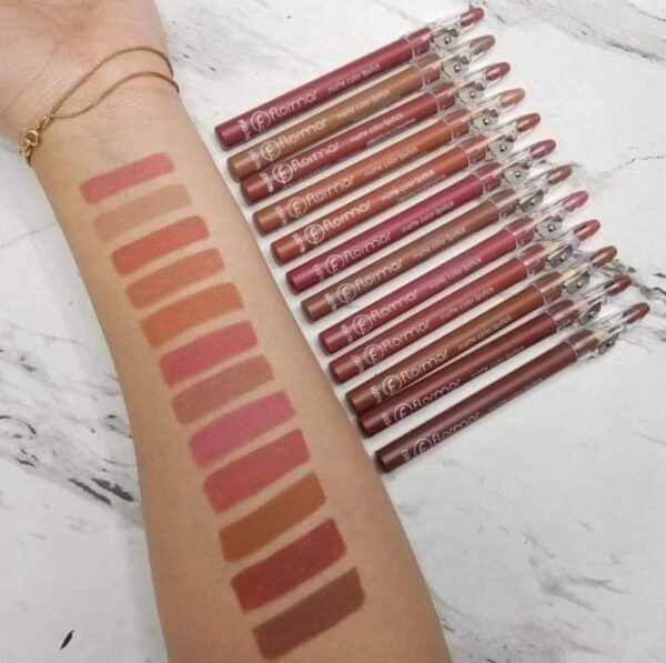 Flormar Matte Lip Pencils Pack of 12 - Image 2