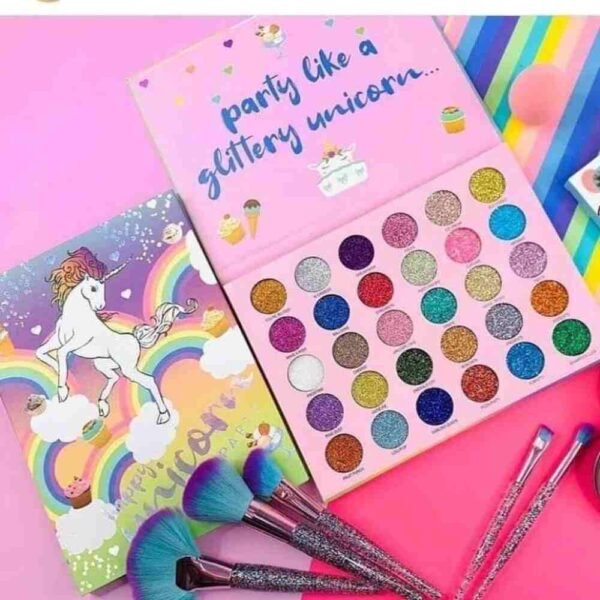 Happy Unicorn 30 Color Glitter Eyeshadow Palette