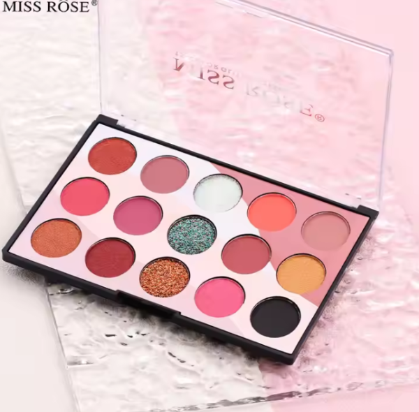 Miss Rose 15 Color Matte Eyeshadow Palette (B)