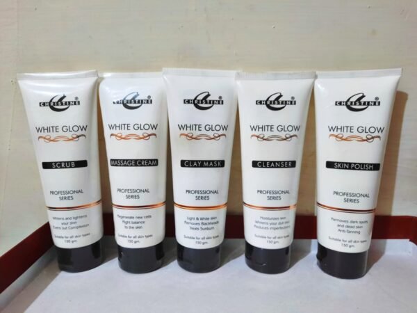 Christine White Glow Skin Care Range Facial Kit - 5 Packs (150ml)