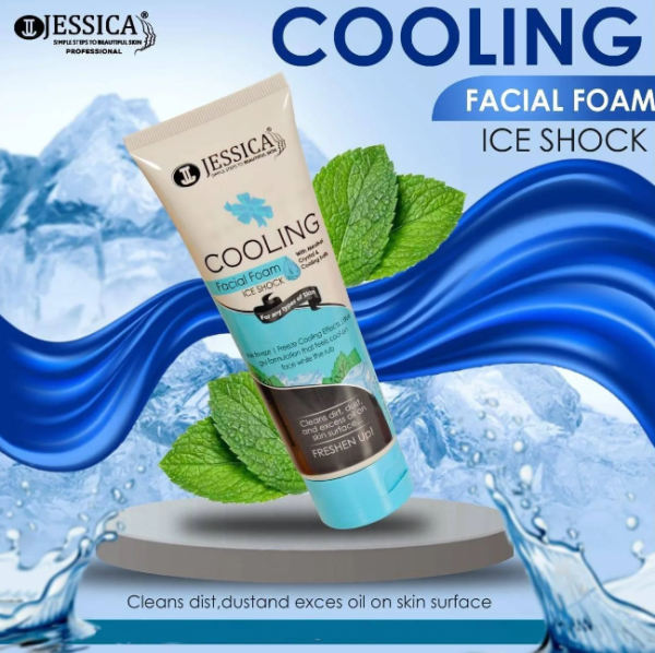 Jessica Ice Shock Cooling Facial Foam Face Wash - 125ml