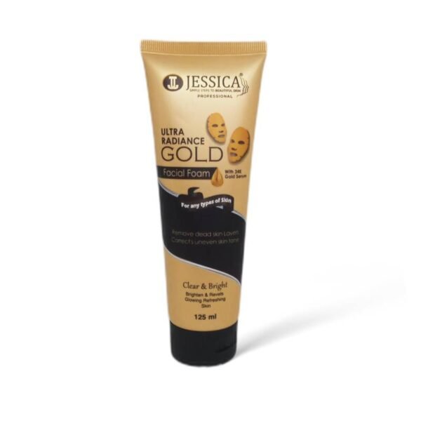 Jessica 24K Gold Ultra Radiance Facial Foam Face Wash - 125ml - Image 3